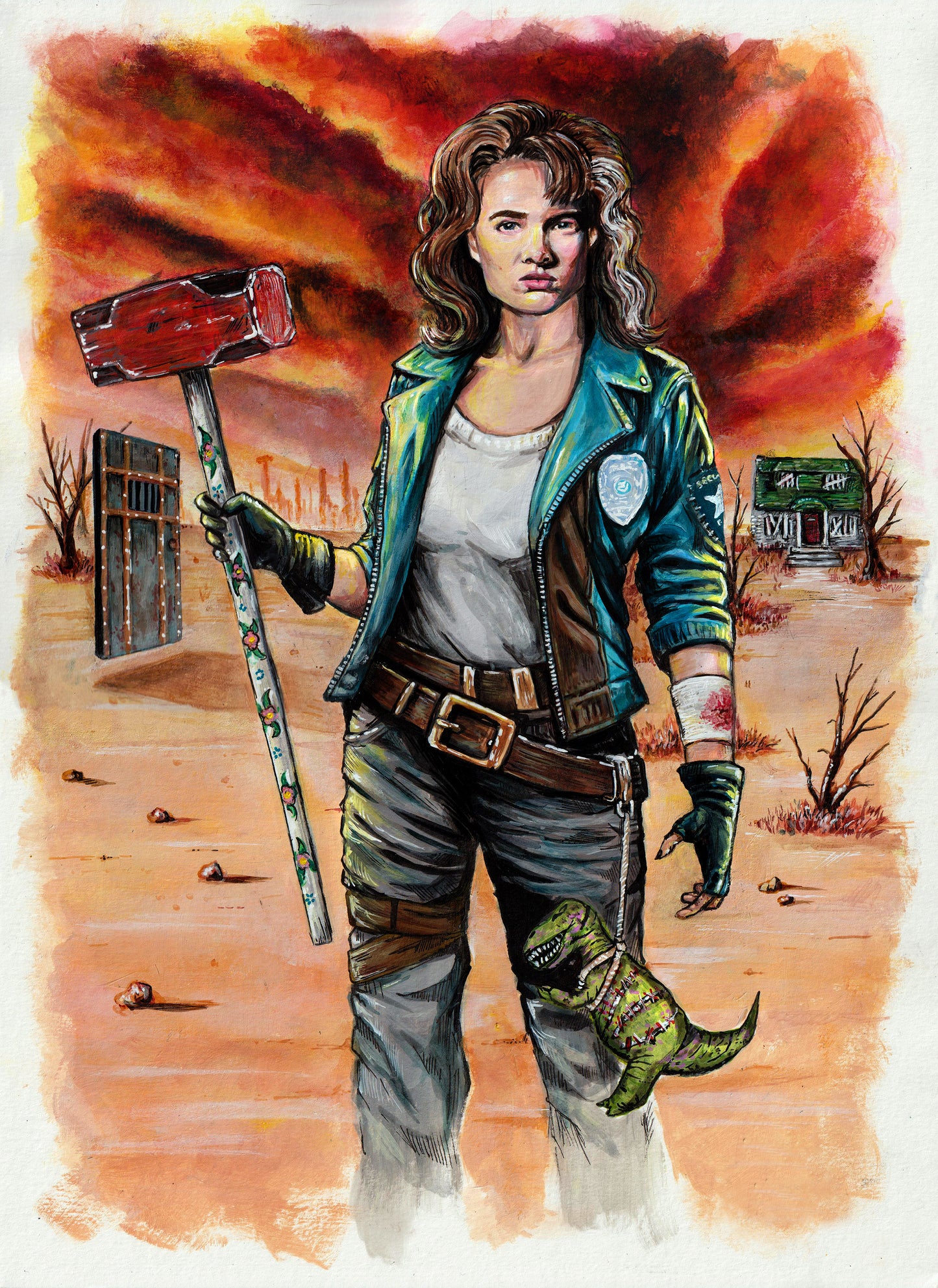 Nancy Thompson : Post Apocalypse Final Girl 11"x15" Art Print/Reproduction