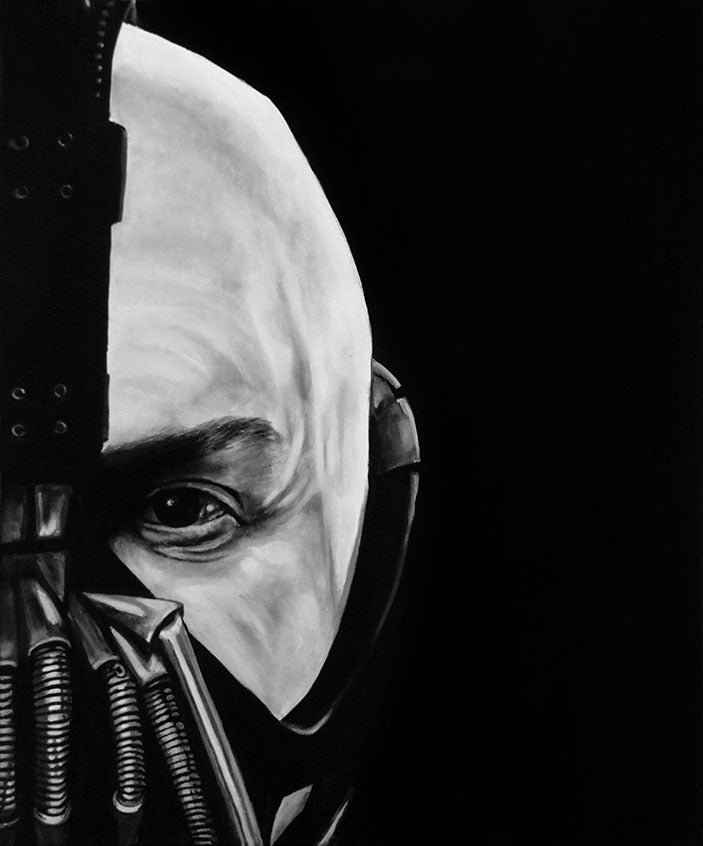 BANE - Original Acrylic Painting 20" x 24" - Dark Knight Rises / Tom Hardy