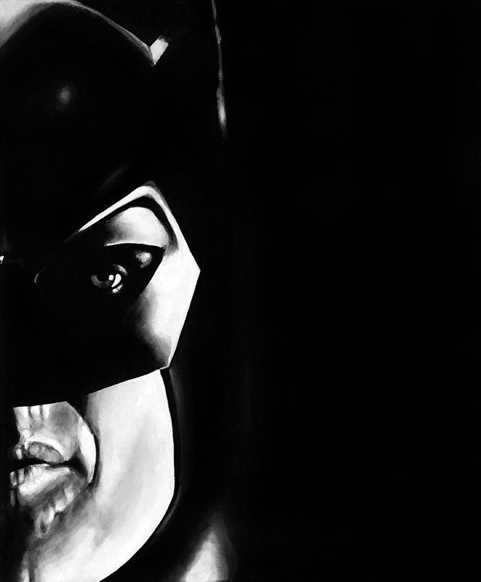 Batman - Michael Keaton - Movie Icons Series - 10" x 12" Art Print Reproduction