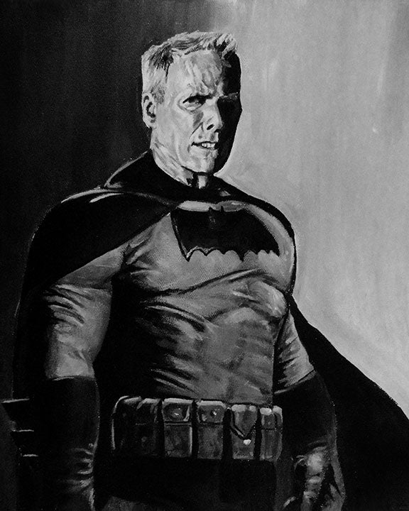 Clint Eastwood as BATMAN the Dark Knight 8x10 ART PRINT!