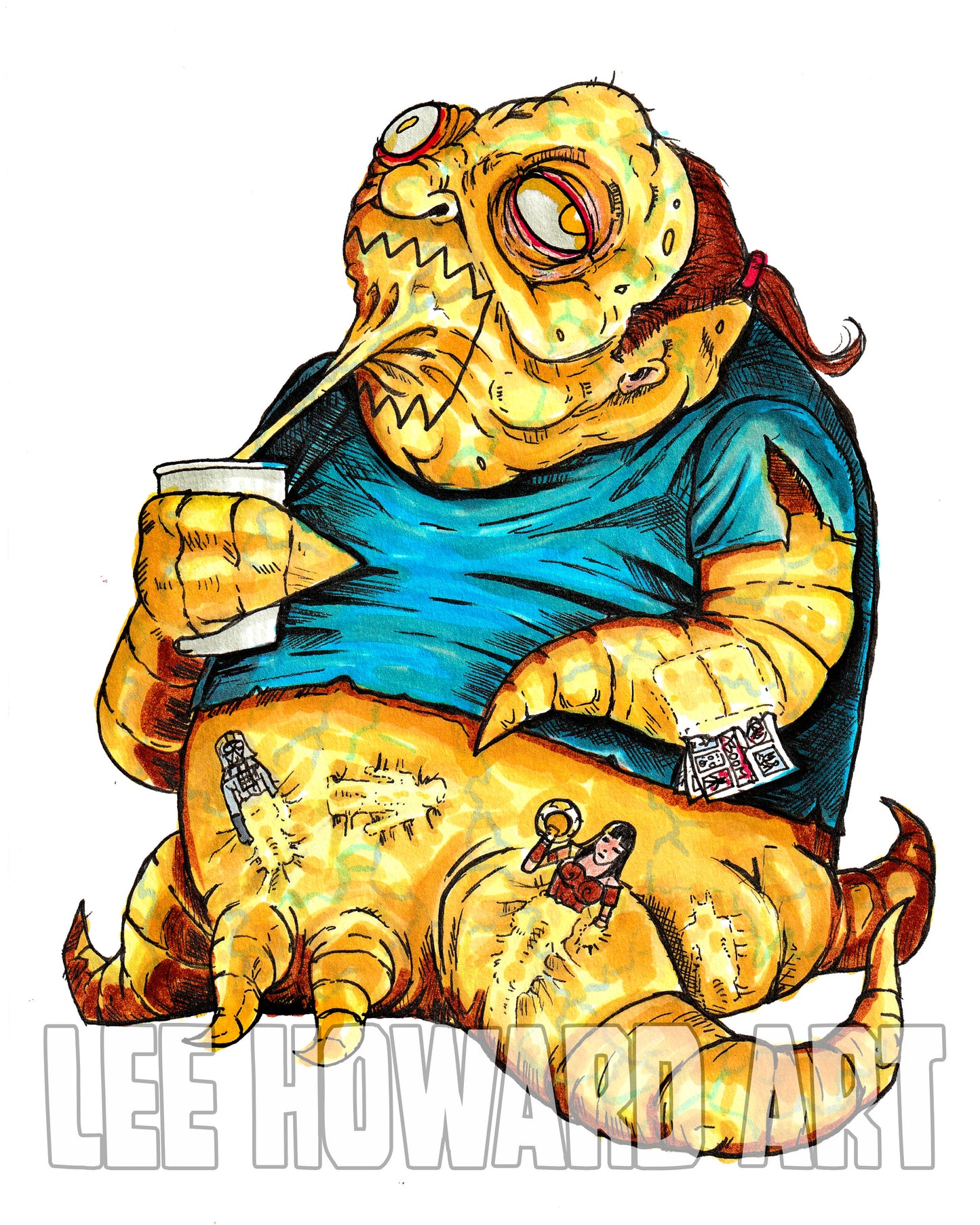 The Simpsons HORROR - Comic Book Guy - 8x10 Art Print - SIGNED!