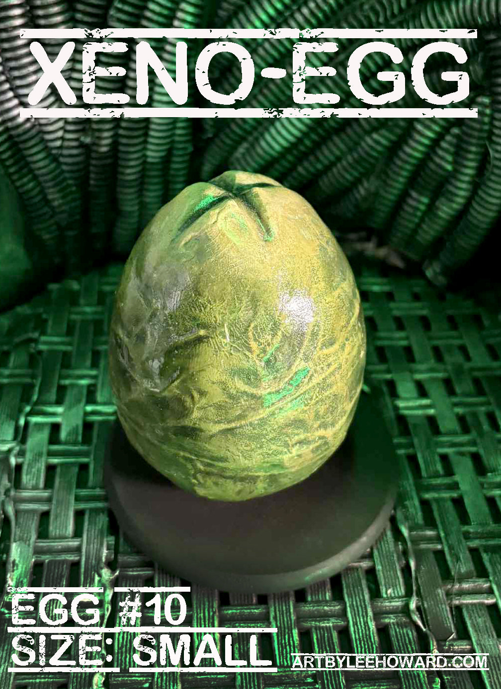 Xeno-Egg #10 - Small Size Alien Egg Sculpture - Numbered and Signed!