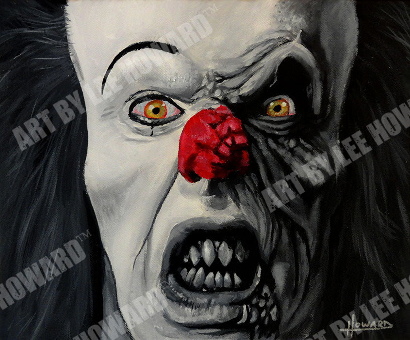 Tim Curry's Pennywise from IT - Art Print Reproduction 10" x 12" - signed by Artist