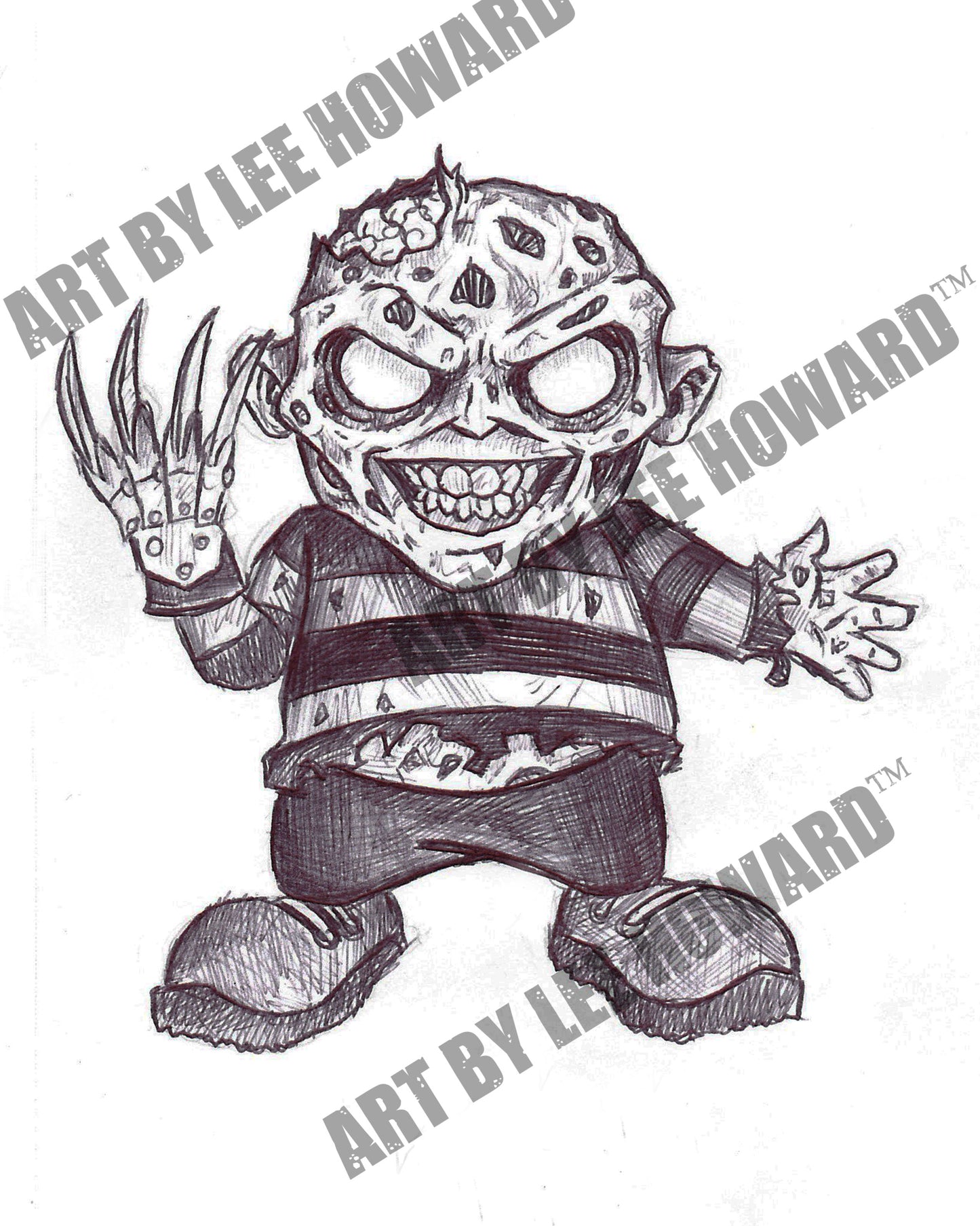 Lil' Freddy 8x10 PRINT / Reproduction - signed by artist!