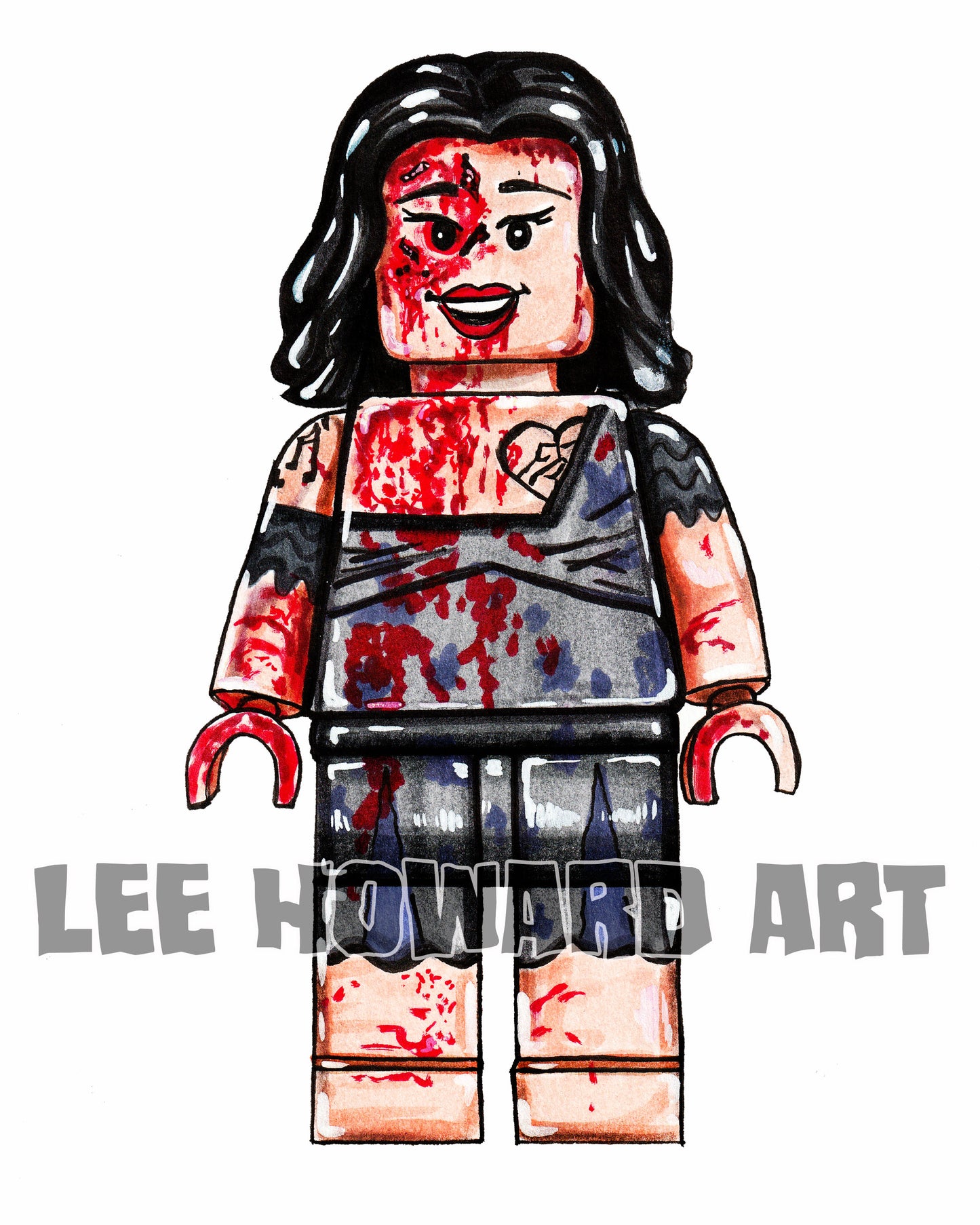 OBSESSION Nikki - LEGO STYLE Art Print - 8x10 - Signed