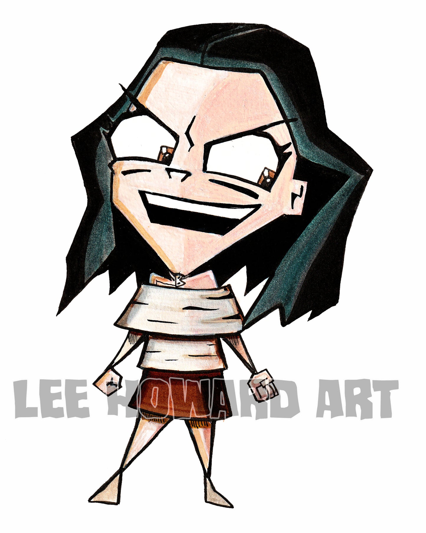 OBSESSION Nikki - Invader Zim STYLE Art Print - 8x10 - Signed