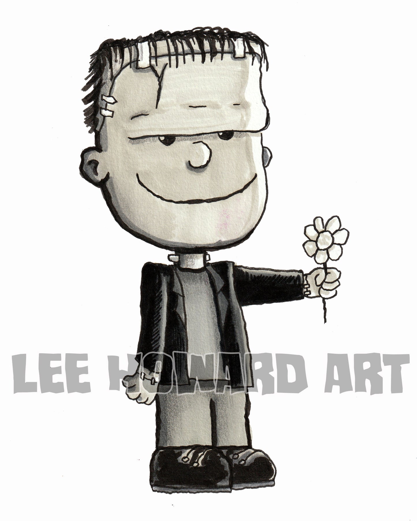 Frankenstein - Peanuts STYLE - 8x10 - Signed