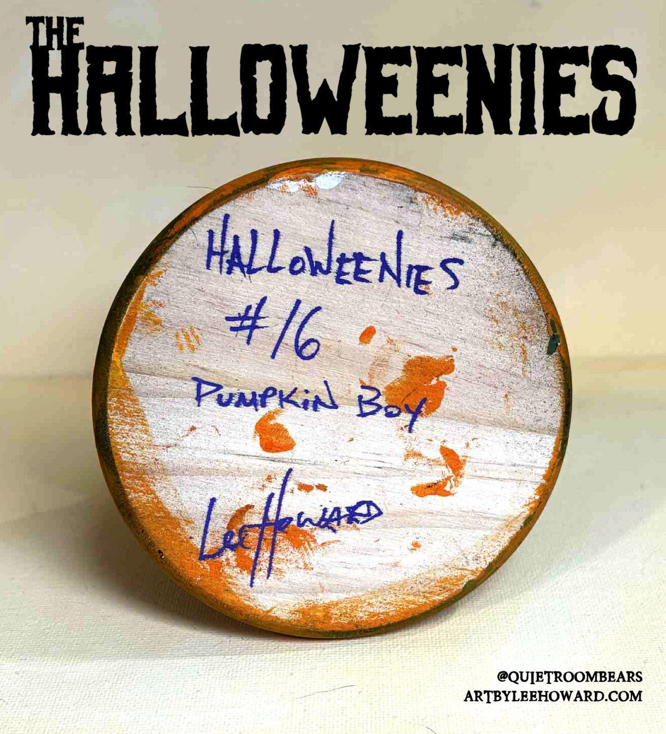 The Halloweenies - Pumpkin Boy #16 - Hand Painted 5" Custom Toy
