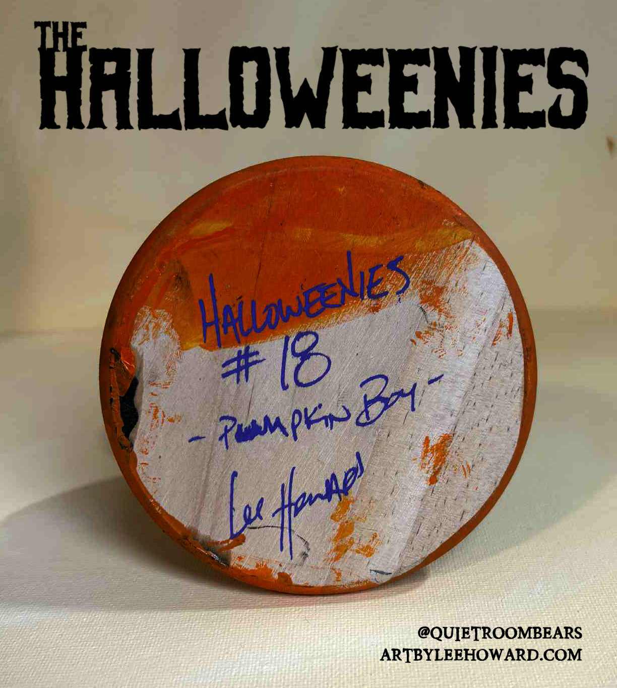 The Halloweenies - Pumpkin Boy #18 - Hand Painted 5" Custom Toy