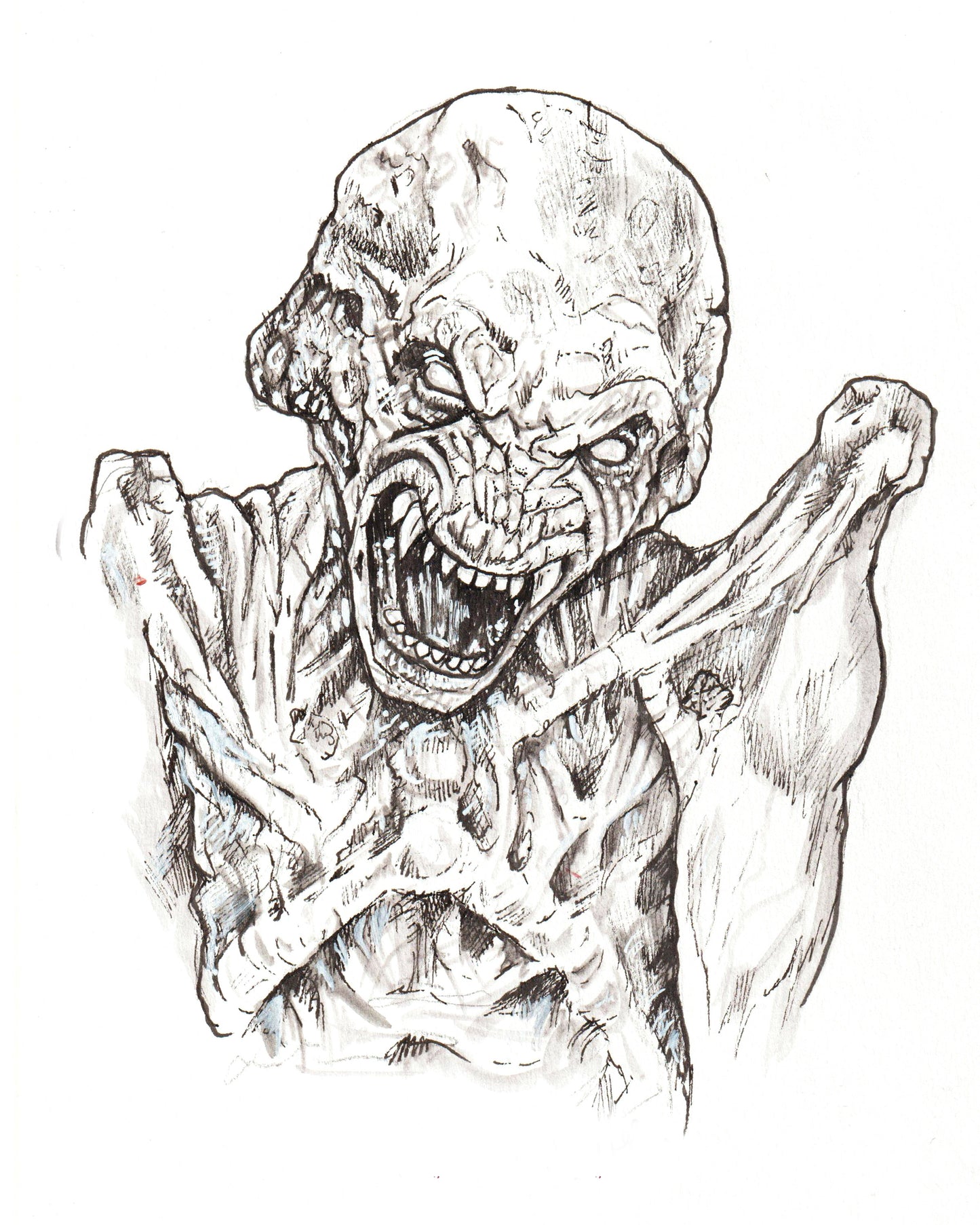 Pumpkinhead Sketch - 8x10 PRINT/Reproduction - Signed by Artist