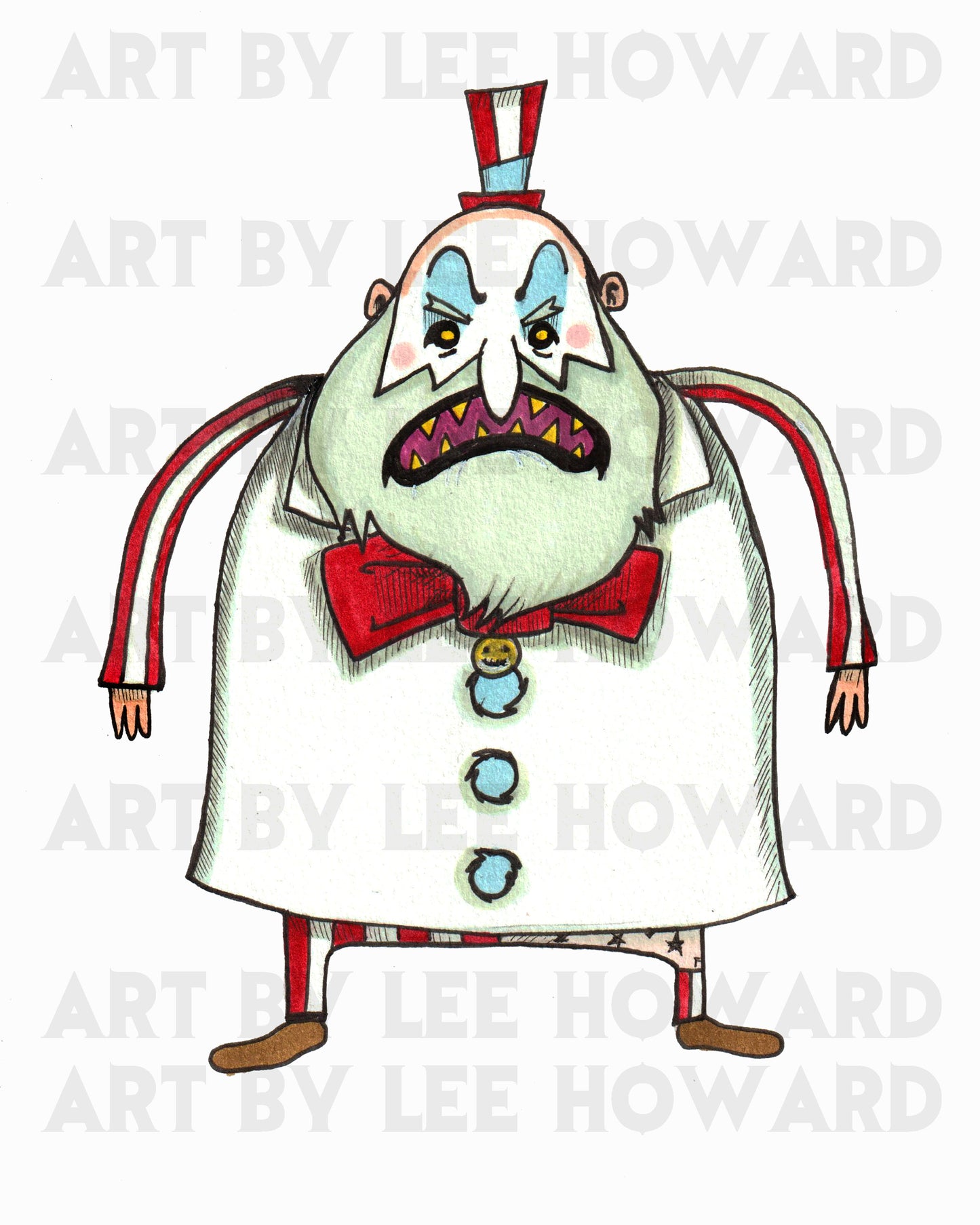 Captain Spaulding in Adventure Time Style! 7" x 10" Original Drawing
