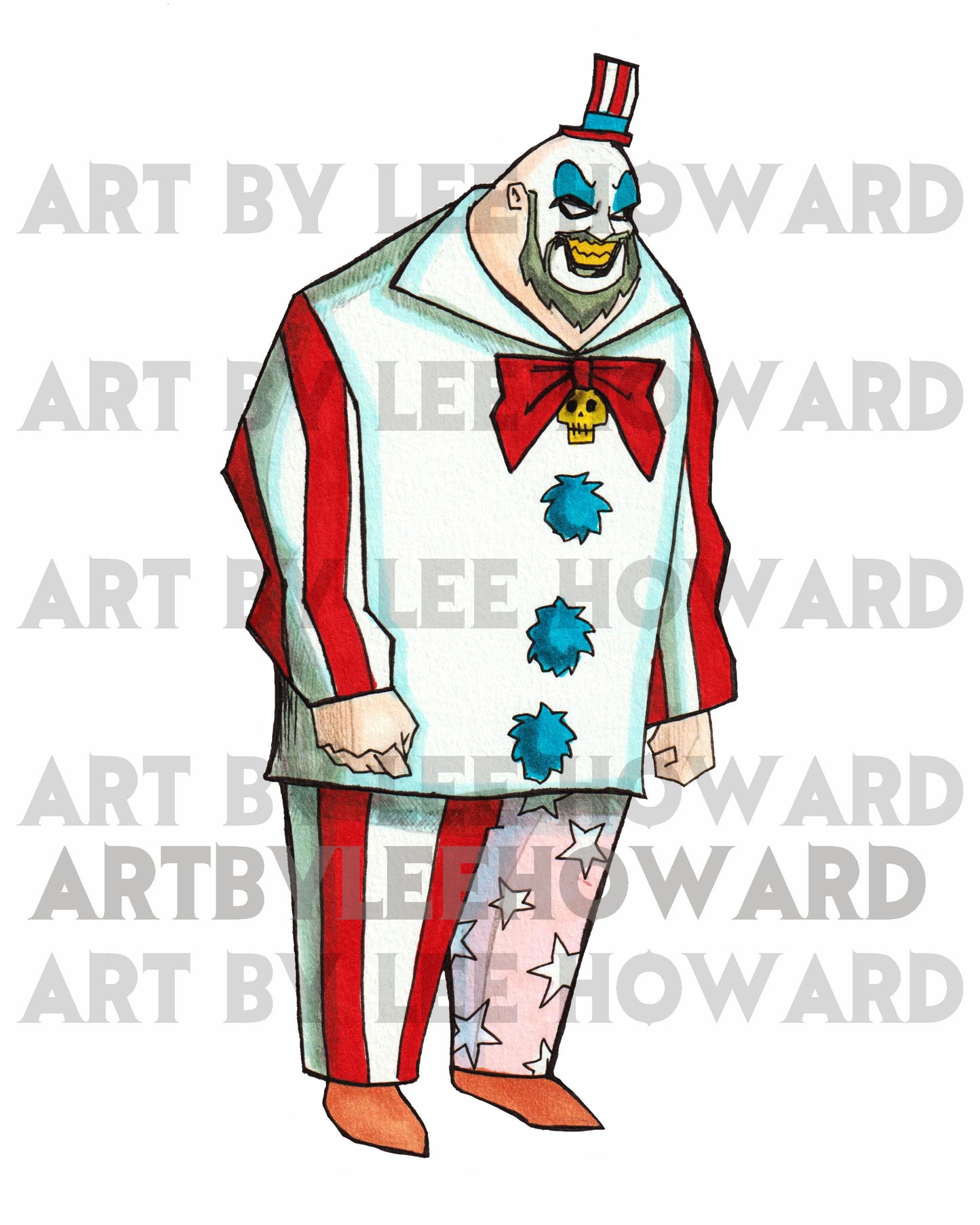 Captain Spaulding: Batman Animated Series Style! 8"x10" Print/Reproduction - Signed By Artist!