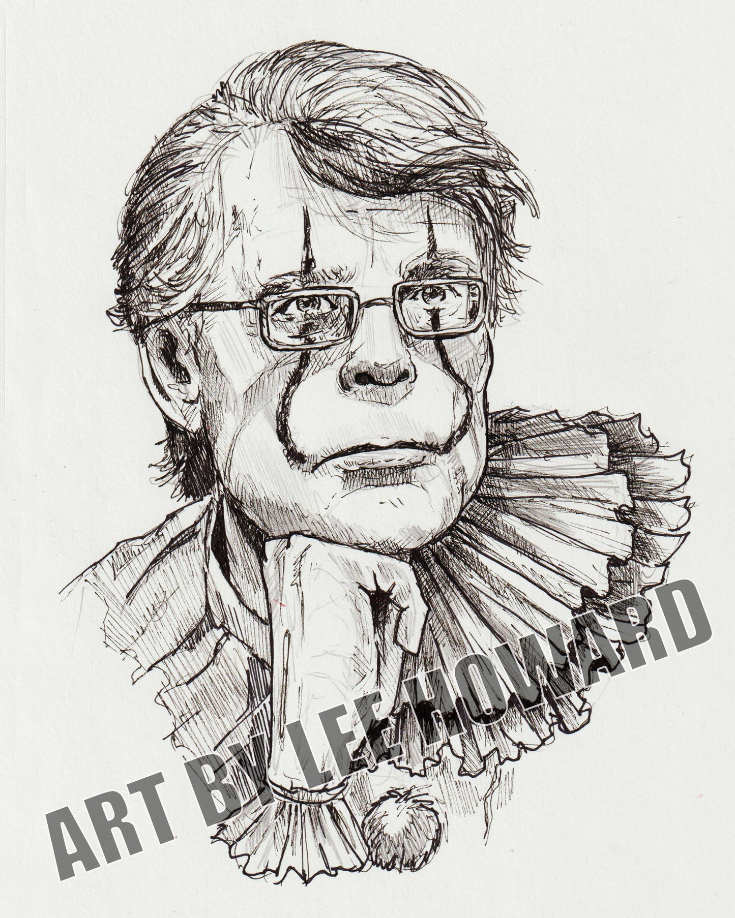 Stephen King Sketch Print - 8x10 - Signed by Artist!