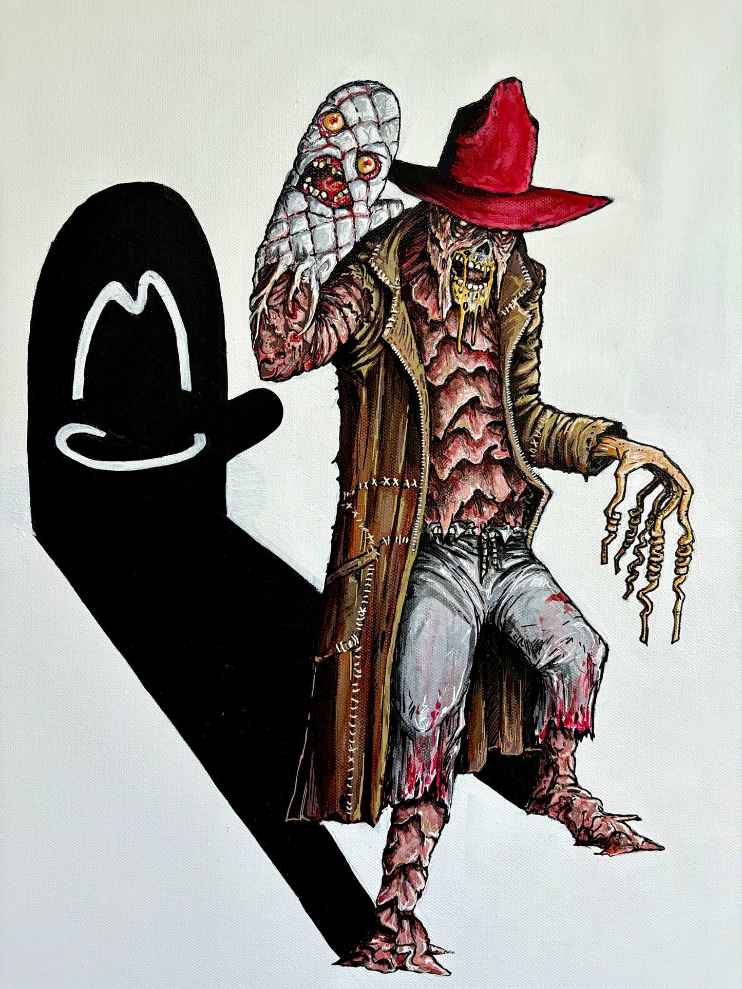 Arby's - FAST FOOD MONSTERS - 16" x 20" Original Acrylic Painting on Canvas