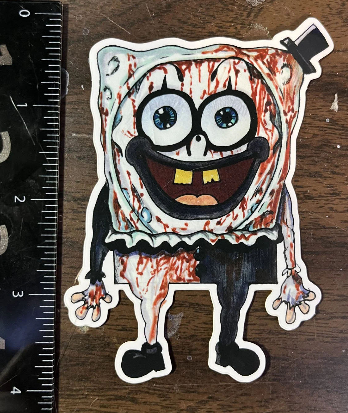 Art the Clown - Spongebob Style 4" STICKER