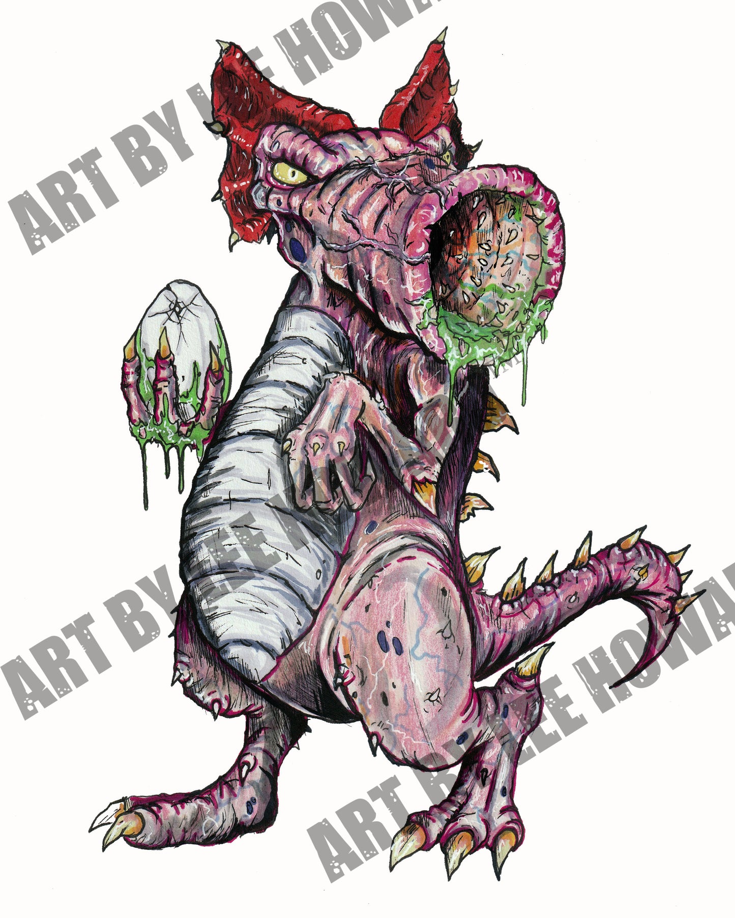 Super SCARIO but HORROR - Birdo - 8x10 PRINT/Reproduction - Signed by Artist