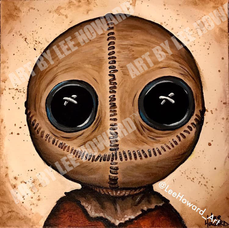 Sam from trick r Treat in a Tim Burton Style 8"x8" Print/Reproduction - Signed!