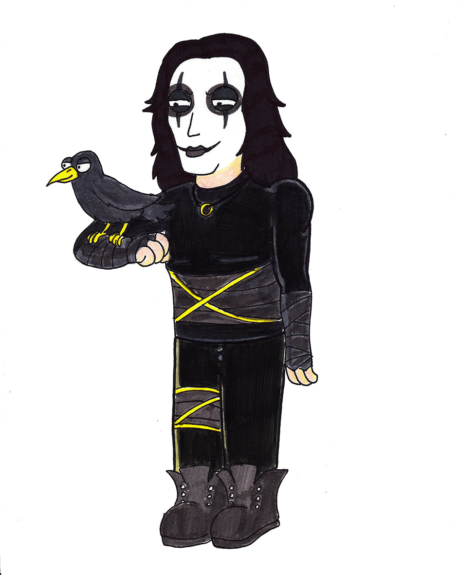 The Crow - in a Family Guy style Original Drawing - 9