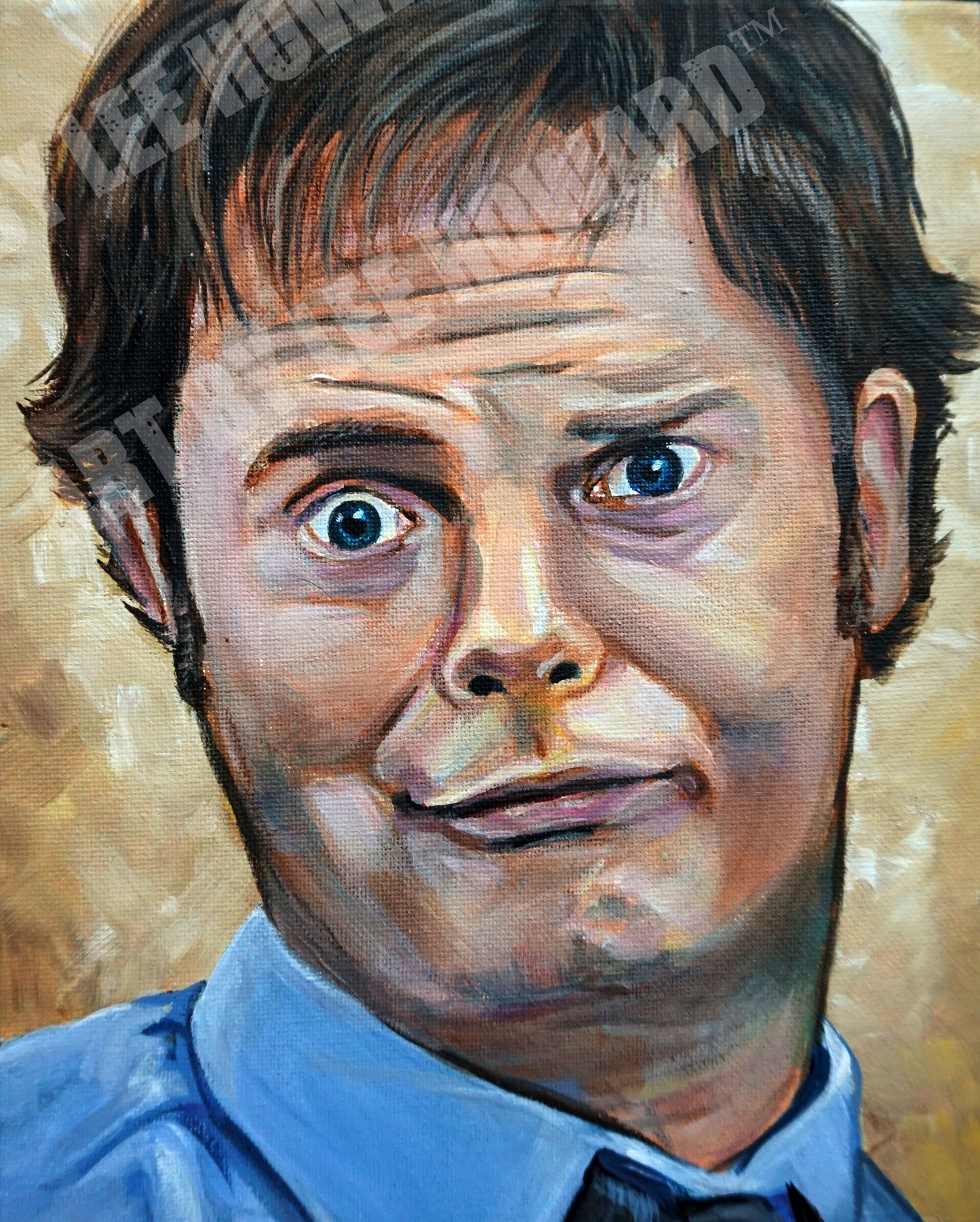 Dwight Schrute as Jim The Office 8"x10" Art Print/ Reproduction - Signed by Artist