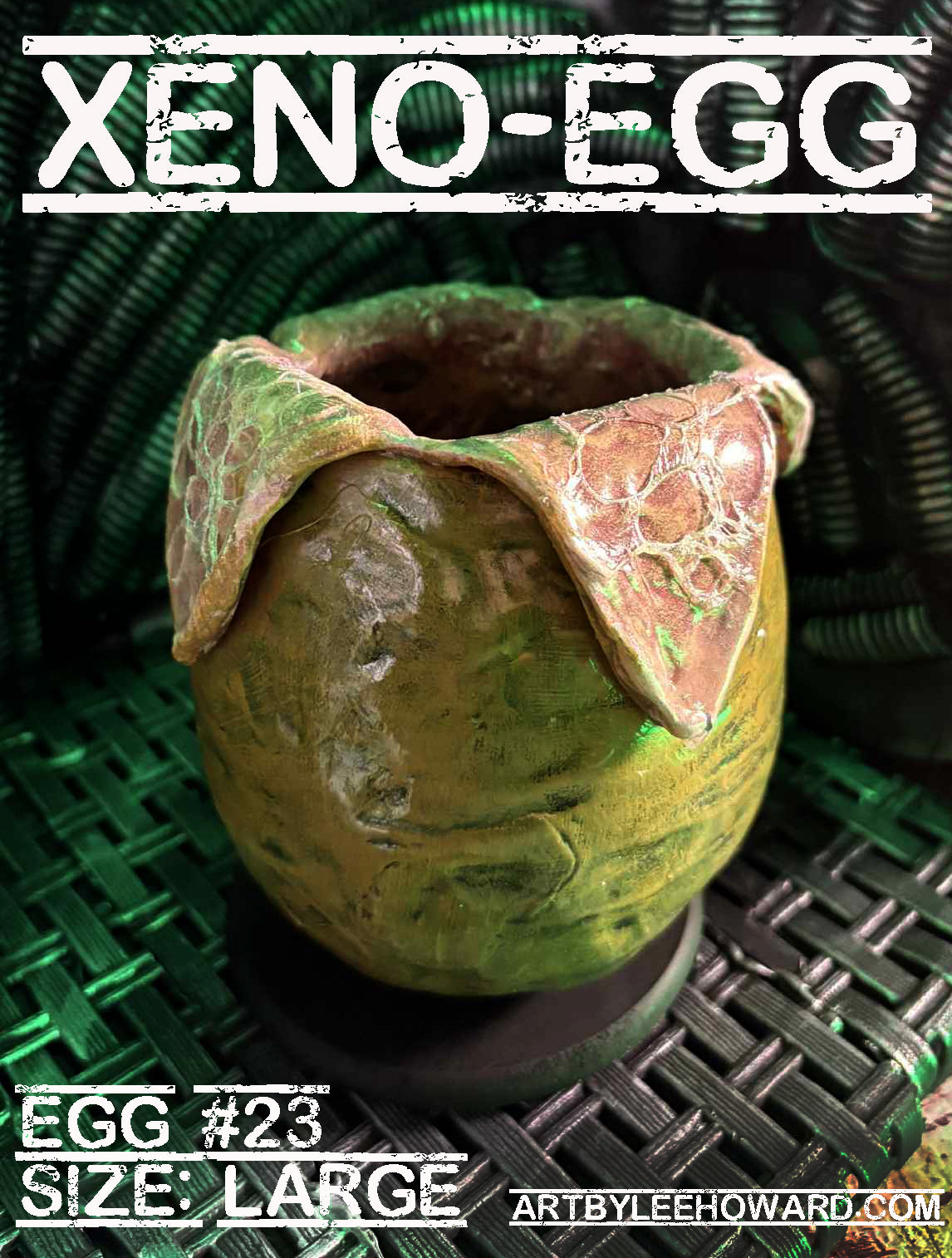 Xeno-Egg #23 - Large Size Alien Egg Sculpture - Numbered and Signed!