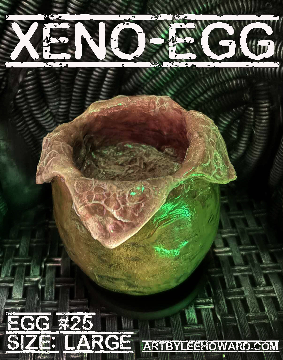 Xeno-Egg #25 - Large Size Alien Egg Sculpture - Numbered and Signed!