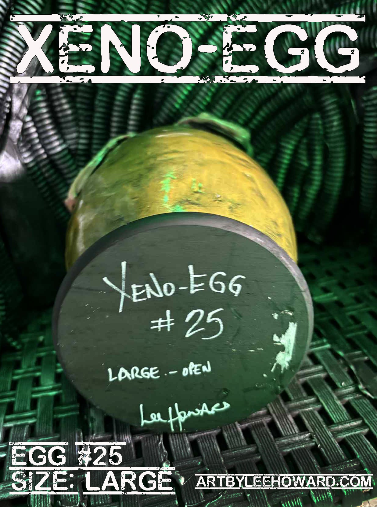 Xeno-Egg #25 - Large Size Alien Egg Sculpture - Numbered and Signed!