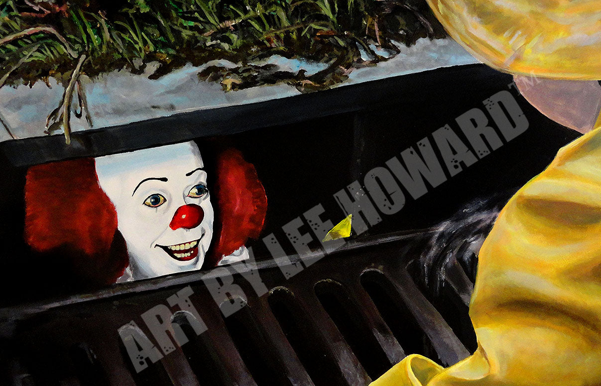 Pennywise in Sewer - Art Print Reproduction 11" x 17" - signed by Artist