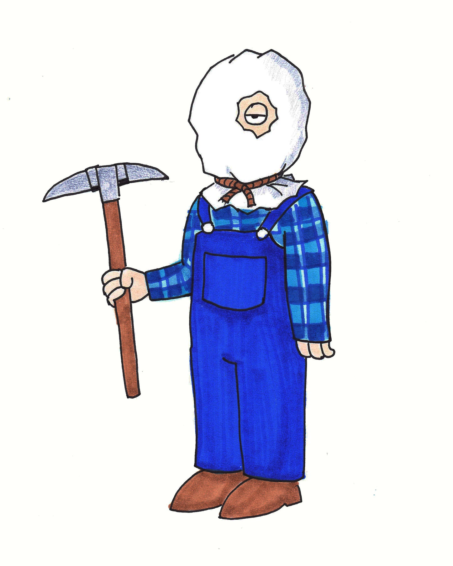JASON - in a Family Guy Style - 9"x12" Original Drawing