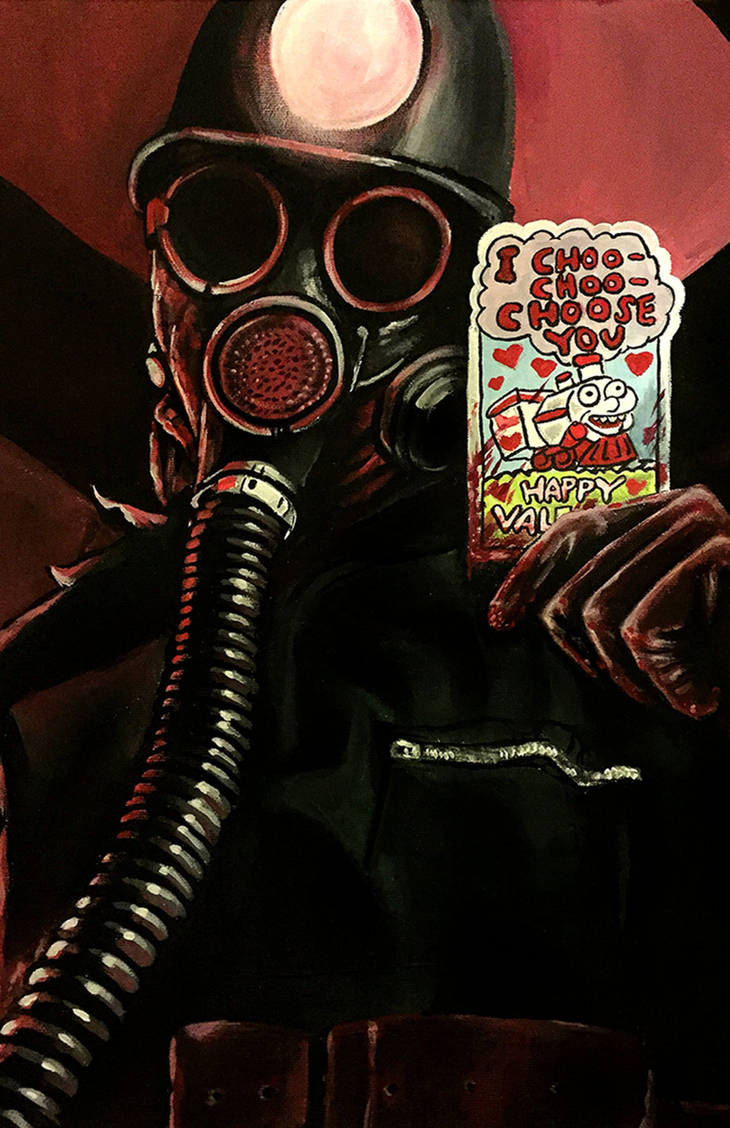 My Bloody Valentine Choo Choo Choose You Simpsons Mash Up 11" x 17" print signed by Artist Lee Howard
