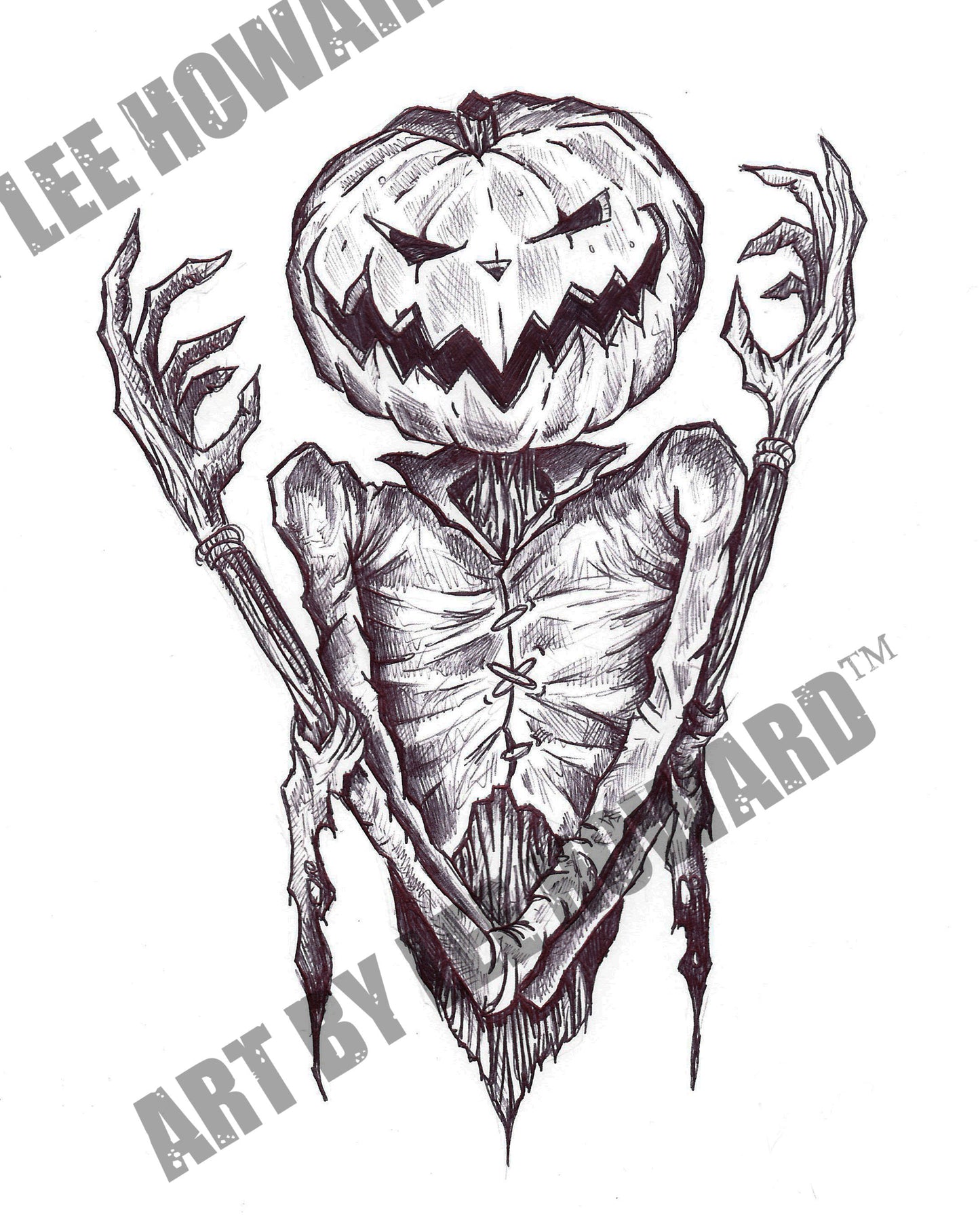 The Pumpkin King 8x10 PRINT/Reproduction - Signed by Artist