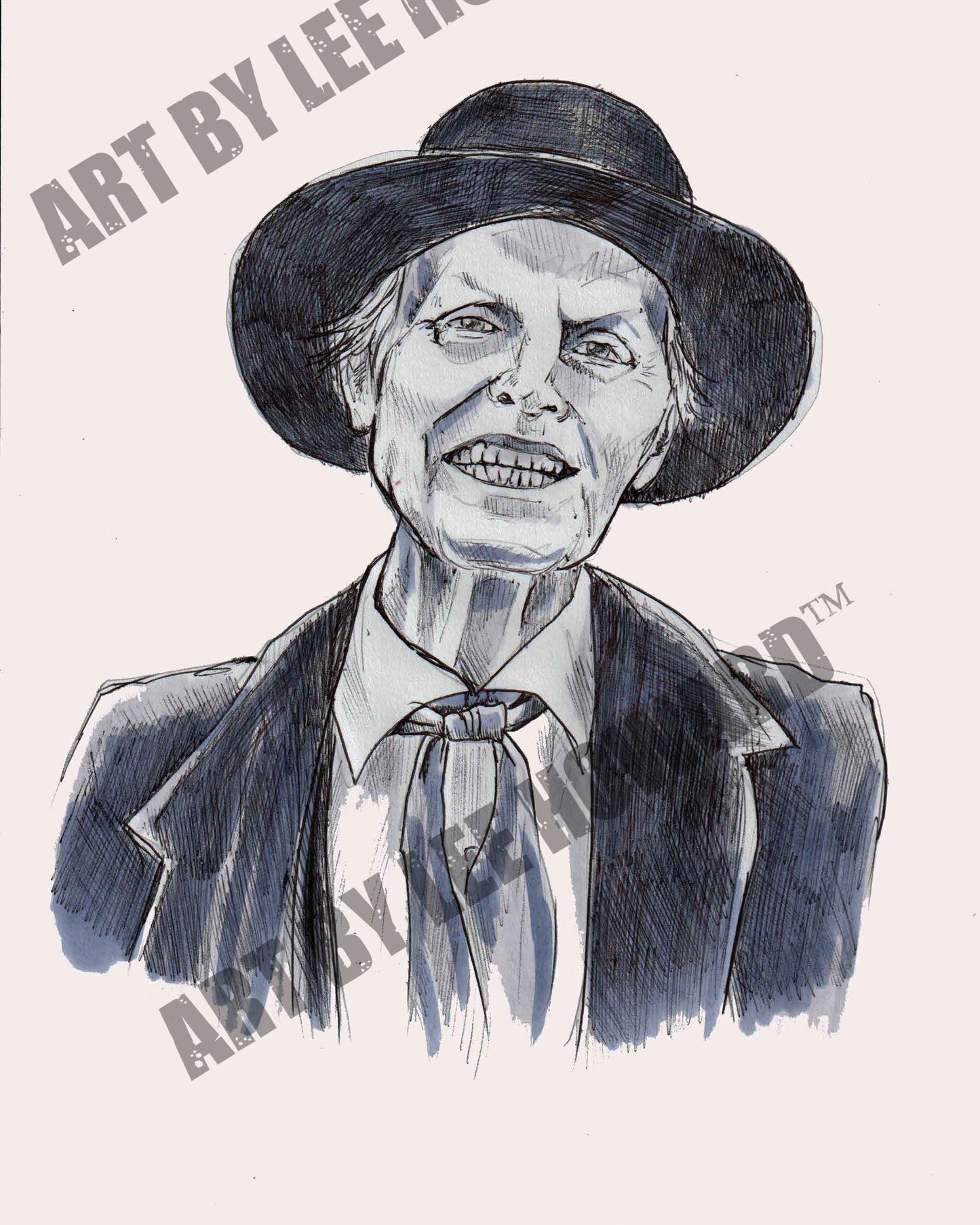 Reverned Kane - Poltergeist 2 Sketch 8x10 PRINT/Reproduction - Signed by Artist