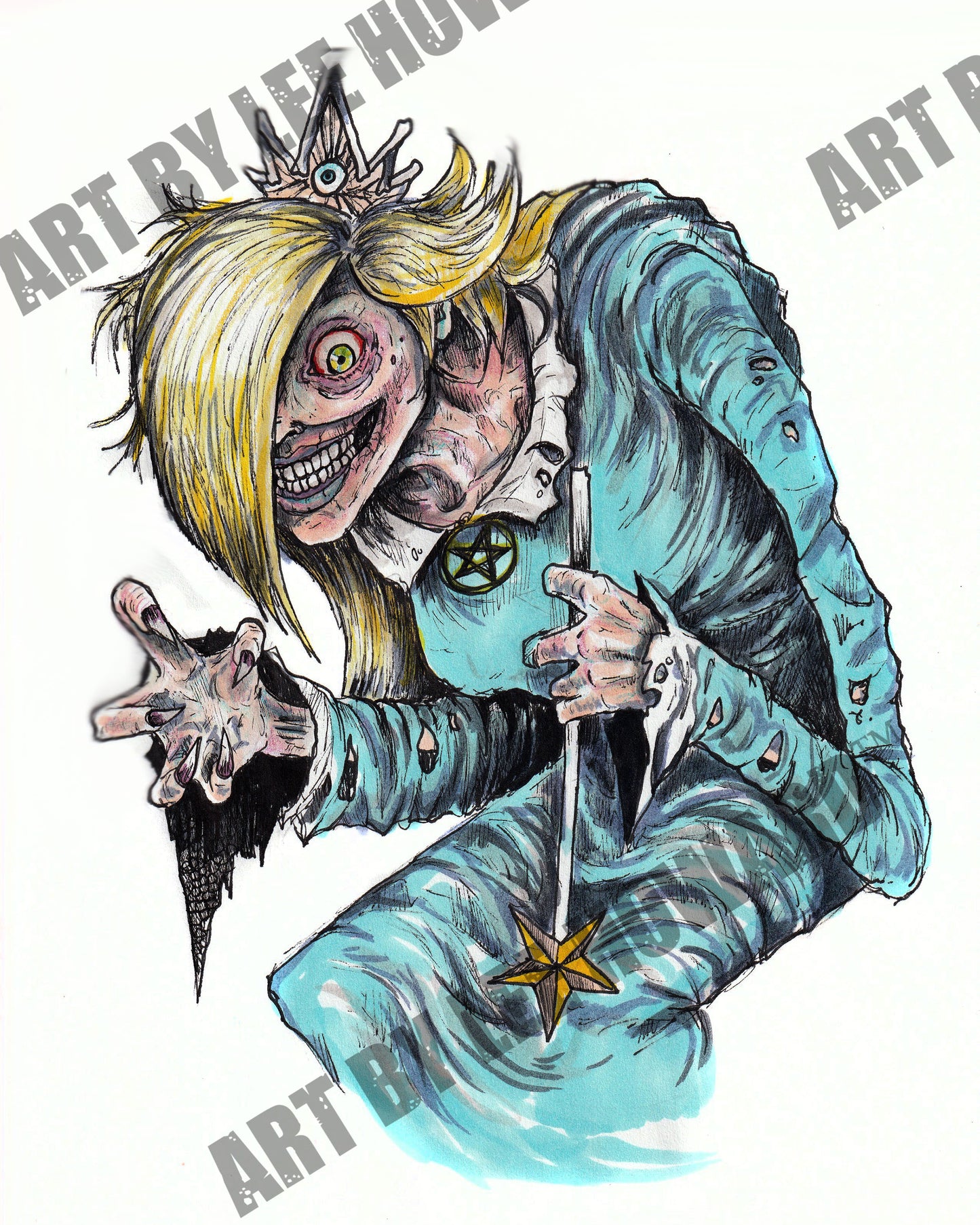Super SCARIO but HORROR - Rosalina - 8x10 PRINT/Reproduction - Signed by Artist