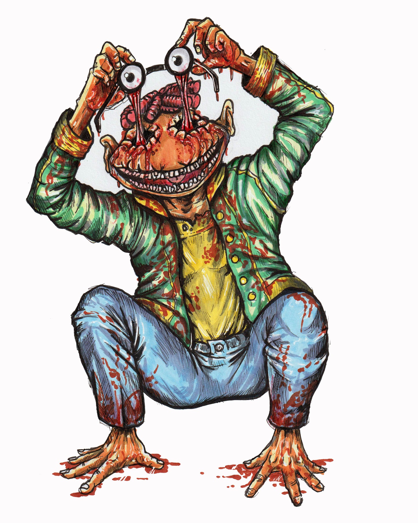 The Monster Show - Bruter - 8x10 PRINT/Reproduction - Signed by Artist