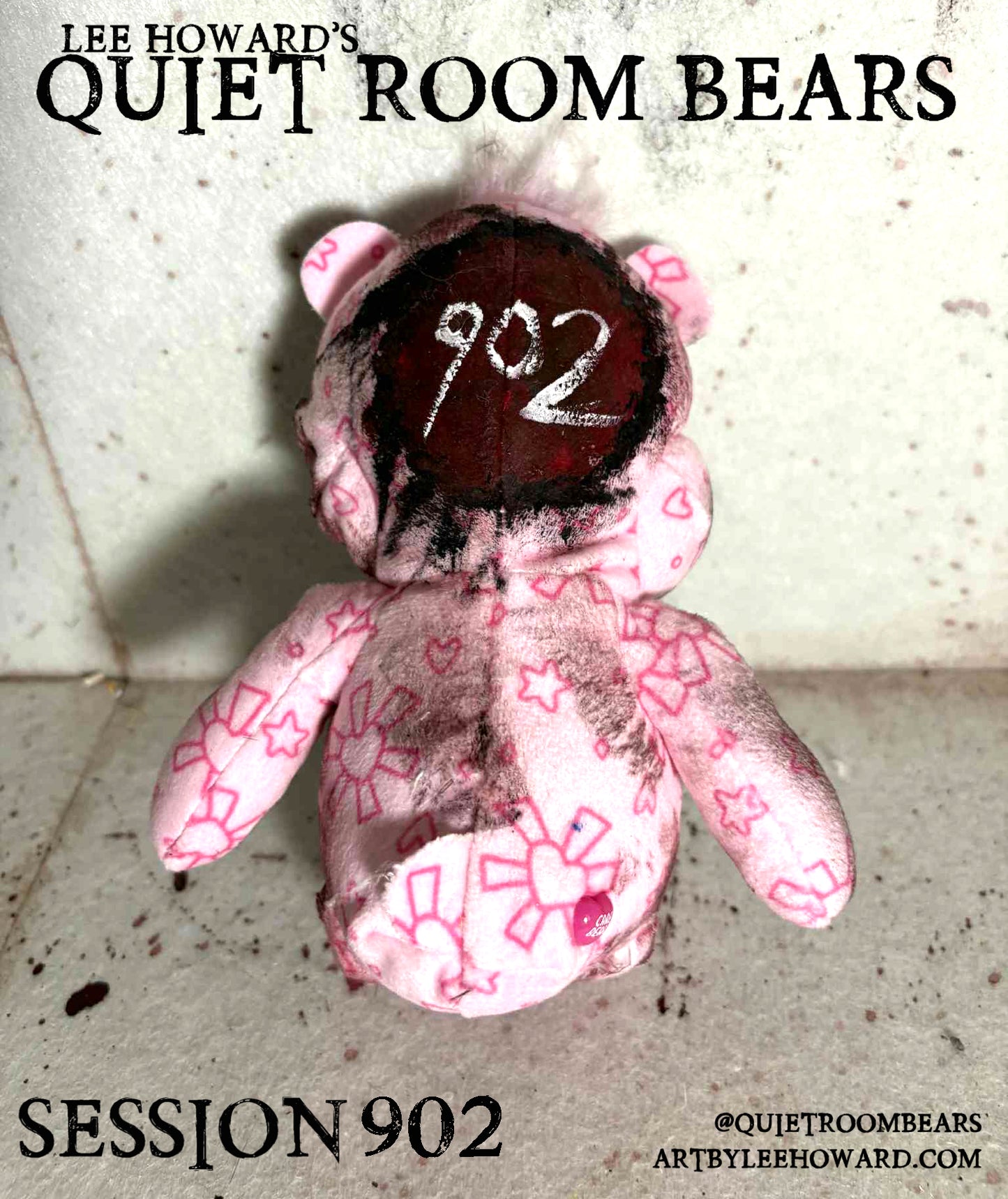Quiet Room Bears - Session 902 - Horror Art Teddy Bear by Lee Howard