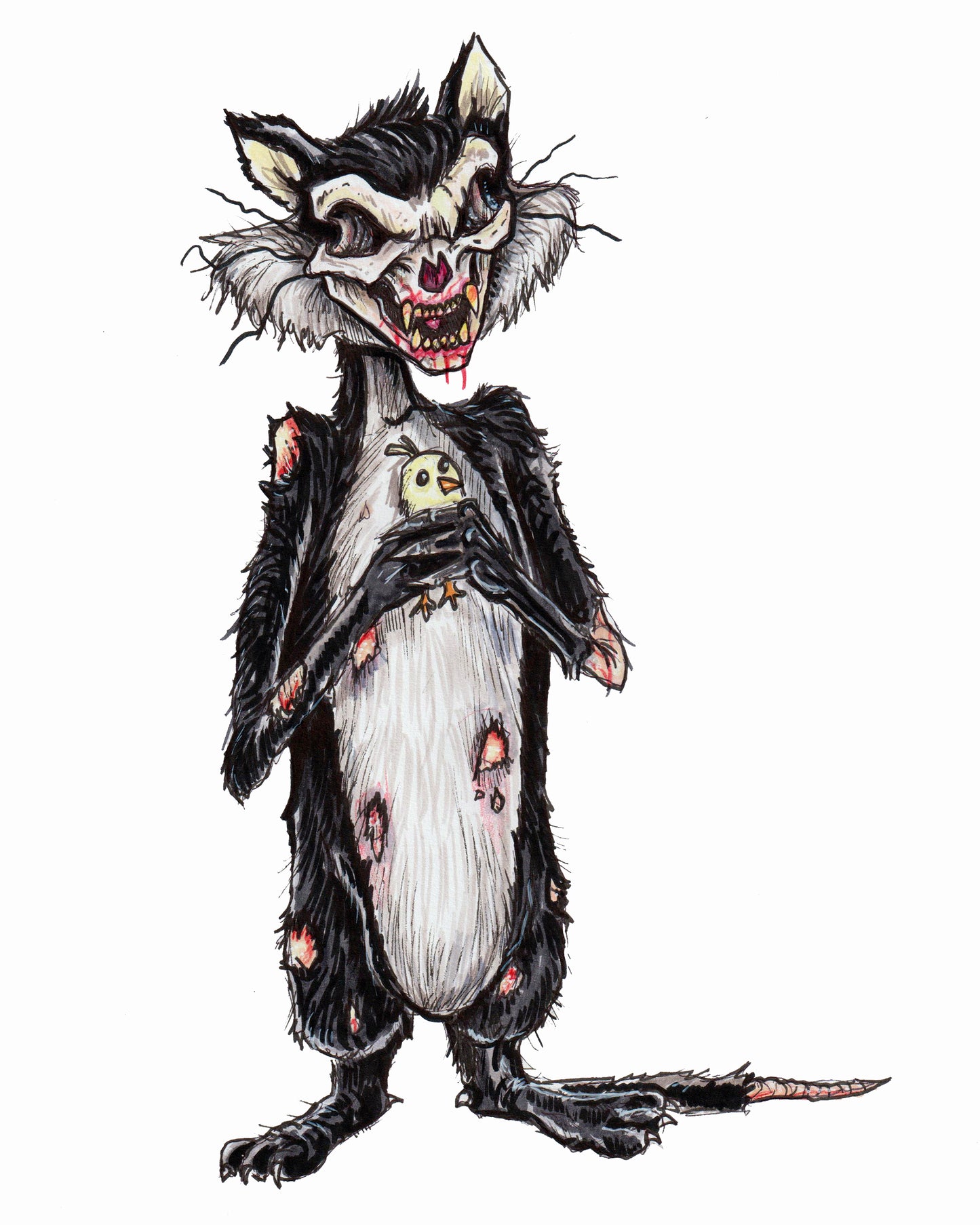 Horror Toons - Sylvester - 8x10 PRINT/Reproduction - Signed by Artist