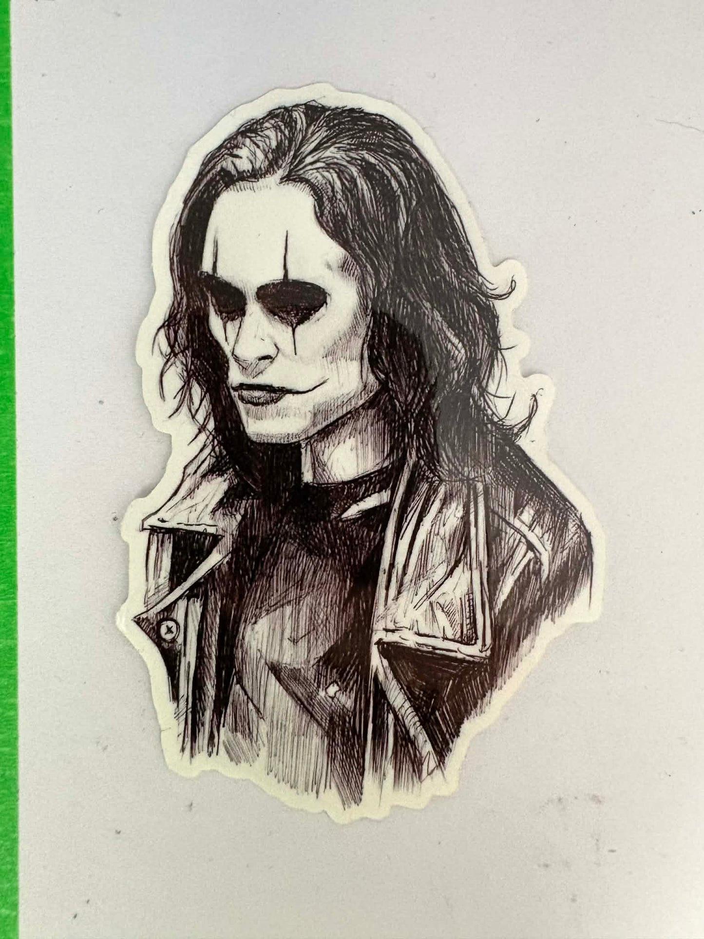 The Crow Eric Draven Sketch 4" Vinyl Glossy Sticker!