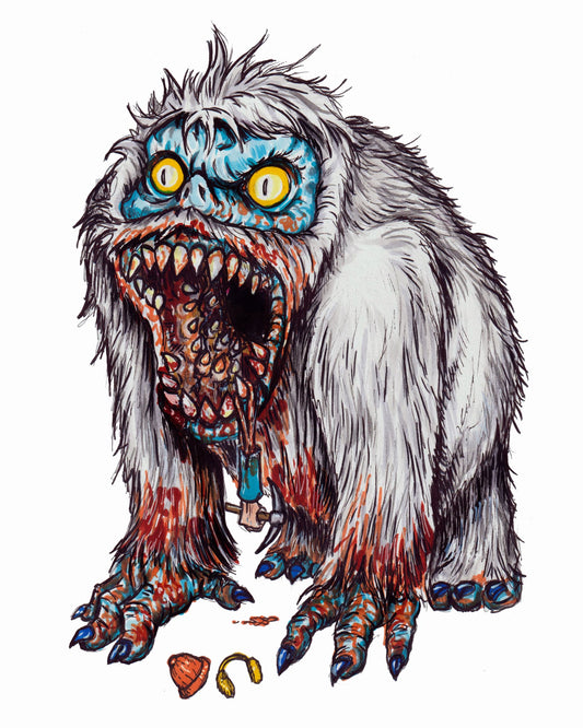 Christmas HORROR! The Bumble Art Print 8x10 - Signed