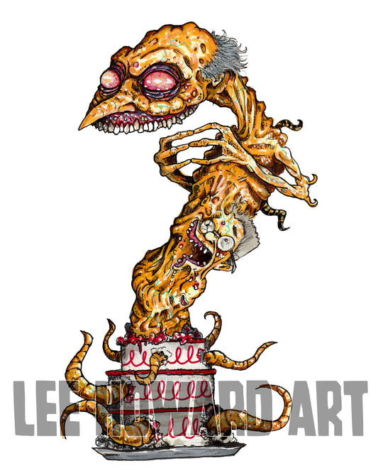 Mr Burns - Simpsons HORROR - Original Drawing 7" x 10" SIGNED!