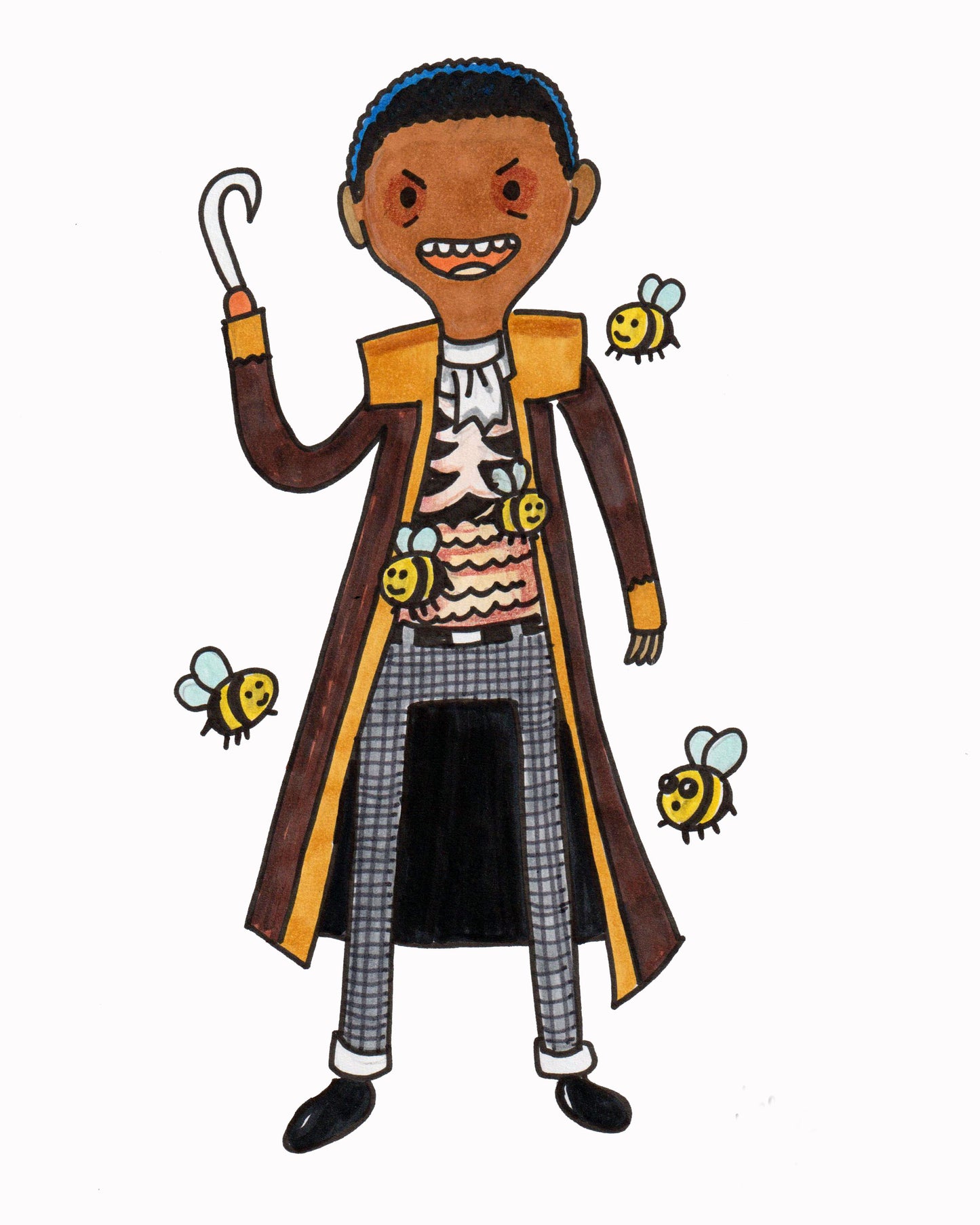 Candyman - in a 'Time for Adventure' Style - 9"x12" Original Drawing