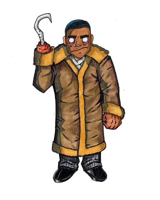 Candyman - in a Gorillaz Style - 9"x12" Original Drawing