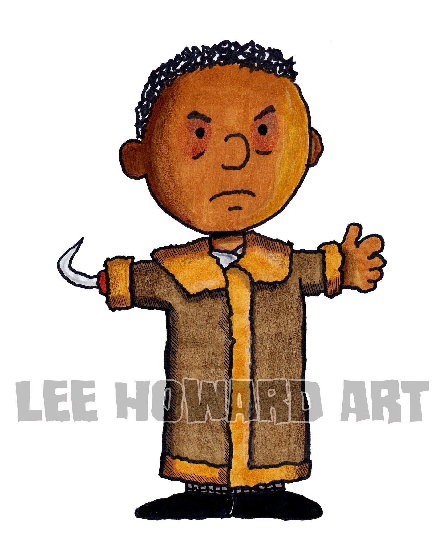 Candyman - Peanuts STYLE Art Print - 8x10 - Signed