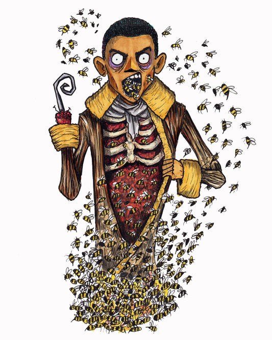 Candyman - in a Tim Burton Style - 9"x12" Original Drawing