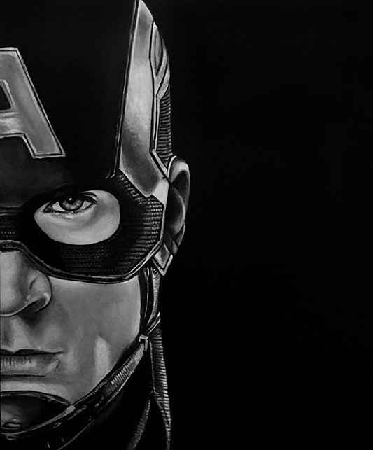 Capt Steven America - Movie Icons Series - 10" x 12" Art Print Reproduction