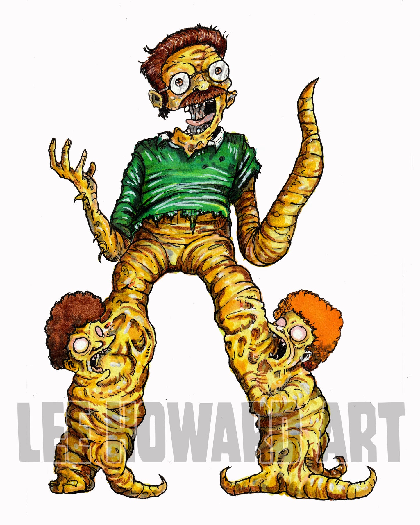 The Simpsons HORROR - Ned Flanders - 8x10 Art Print - SIGNED!