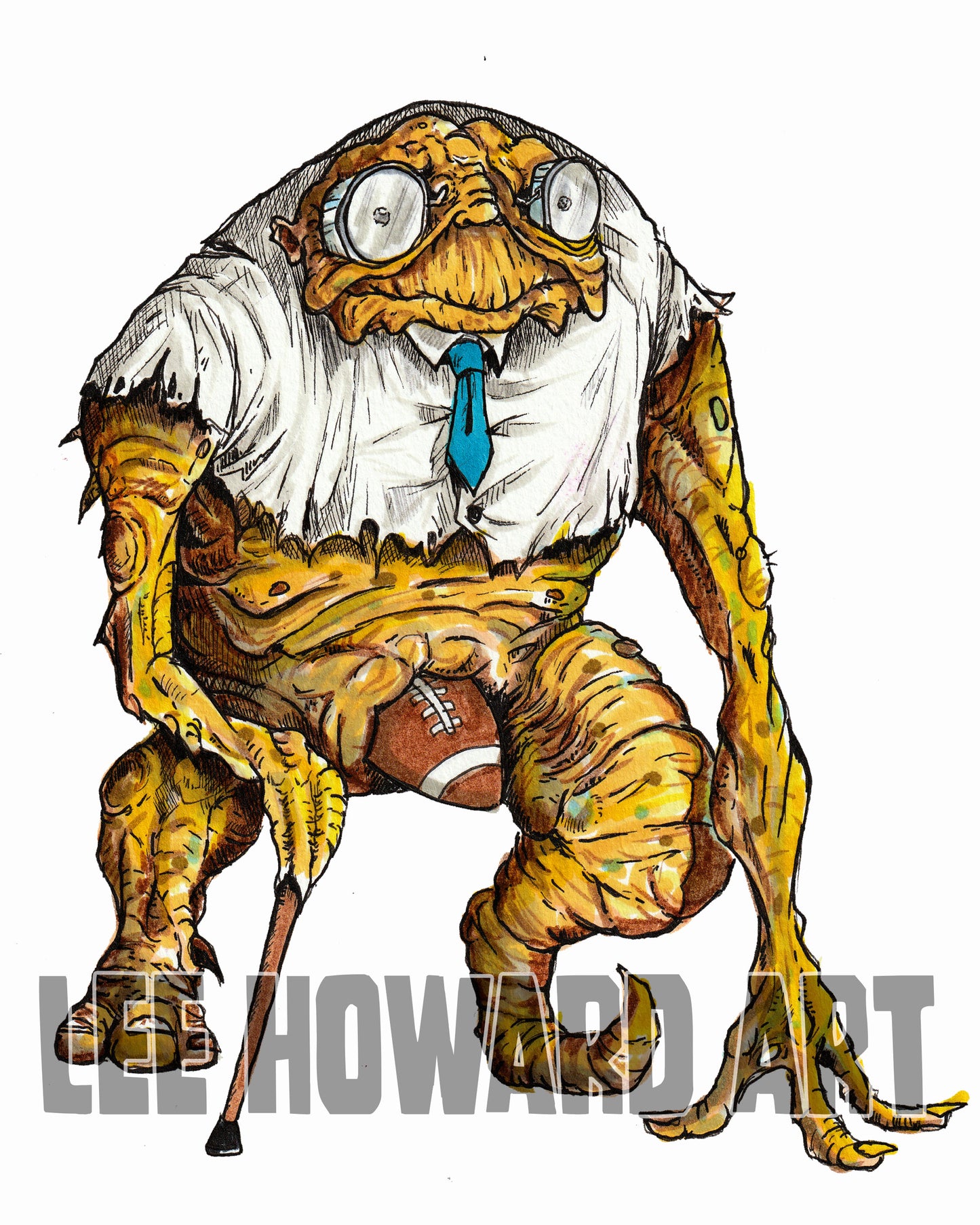 The Simpsons HORROR - Hans Moleman - 8x10 Art Print - SIGNED!