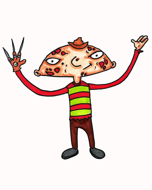 Freddy Krueger : Hey Arnold Style - Original Art 9"x12"