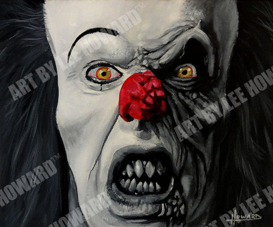 Tim Curry's Pennywise from IT - Art Print Reproduction 10" x 12" - signed by Artist