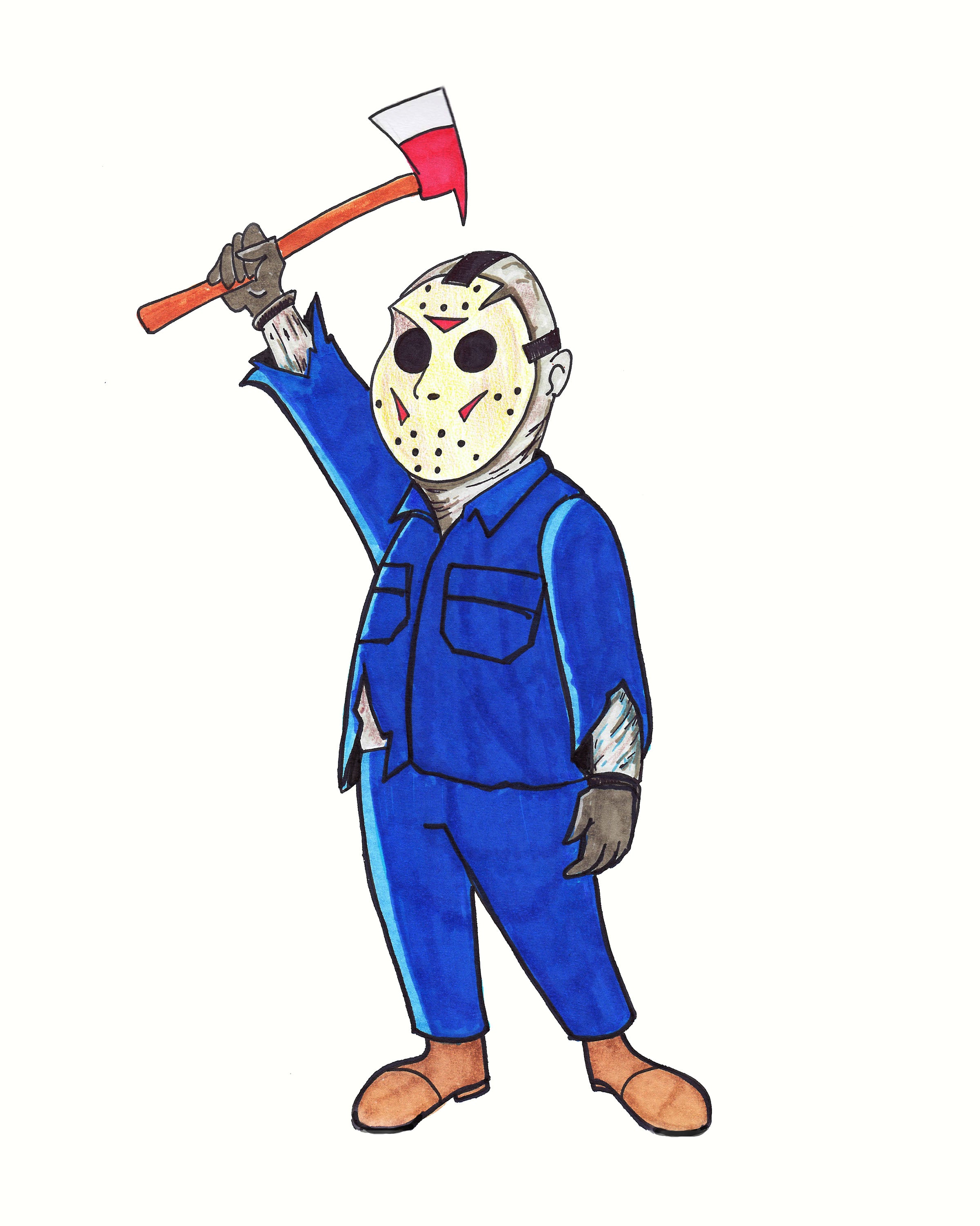 JASON - in a Beetlejuice Animated Style - 9