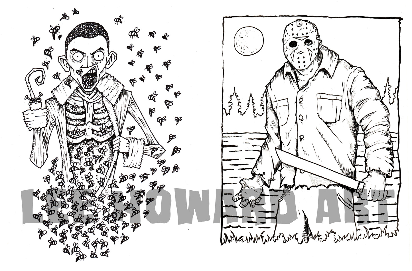 Coloring Book...but HORROR 2! 80s & 90s Monsters! 20 Pages!