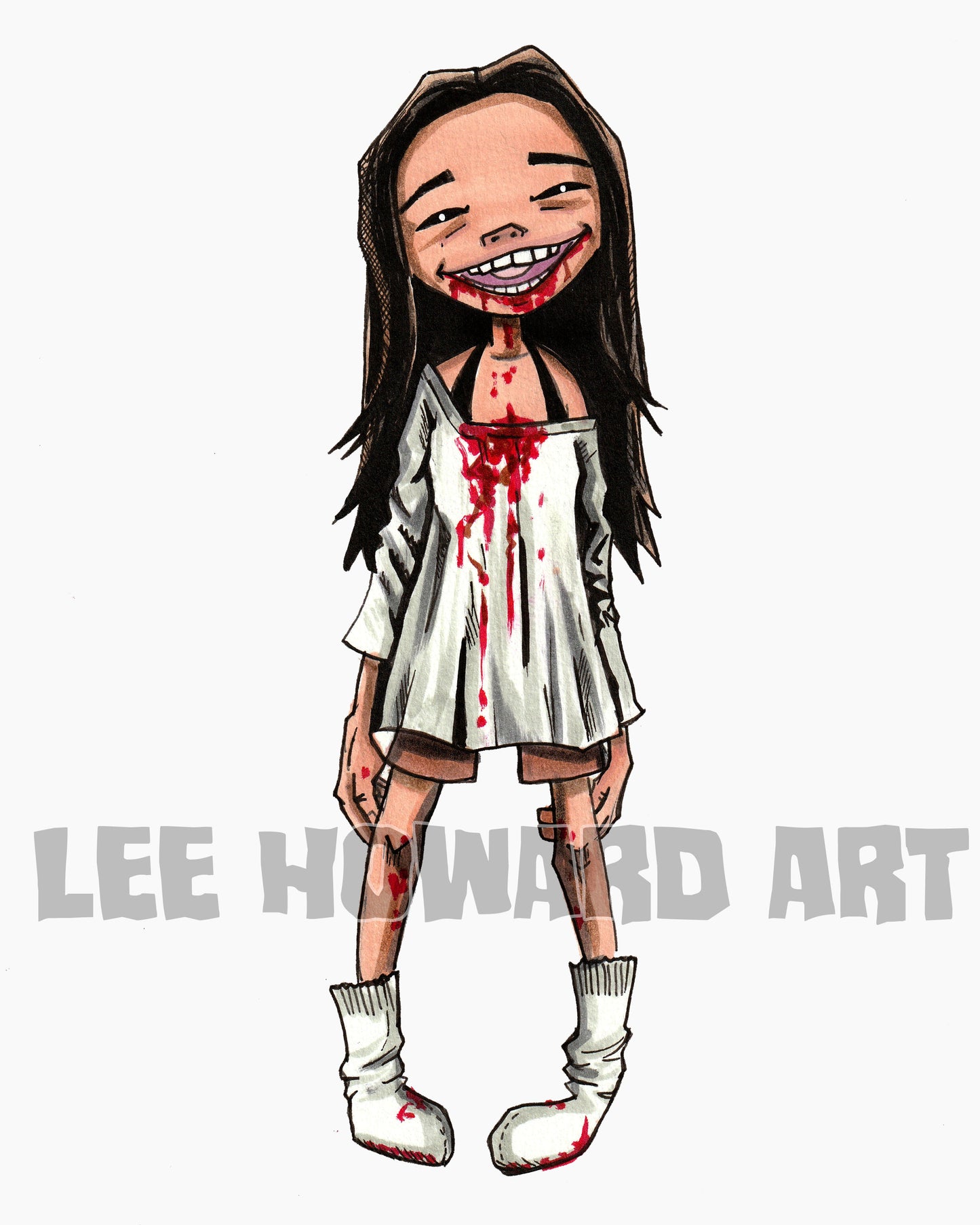 OBSESSION Nikki - Gorillaz STYLE Art Print - 8x10 - Signed